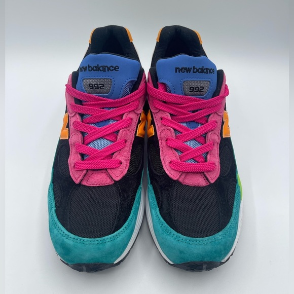 Men’s New Balance 992 m992re Multi Color Size 9D Made in USA collab heat JFG - Picture 6 of 9
